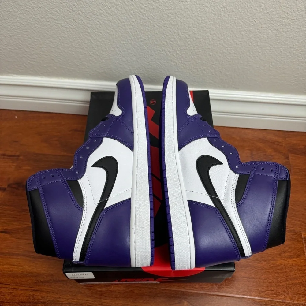 Jordan 1 Retro High Court Purple White Size 11